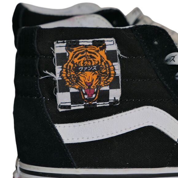 VANS Sk8- Reissue High Tiger Check W 6.5 M 5 Black White Japanese Streetwear - Picture 9 of 13